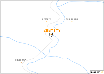 map of Zabytyy