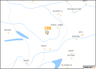 map of Zāb