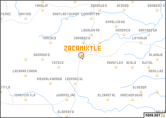 map of Zacamixtle