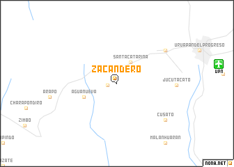 map of Zacandero