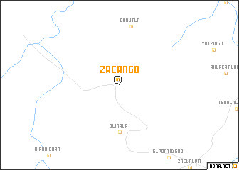 map of Zacango