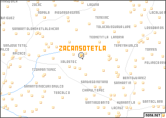 map of Zacansotetla