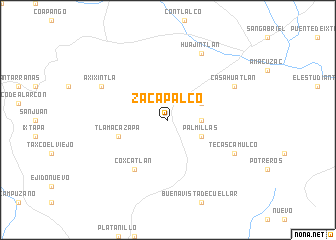 map of Zacapalco