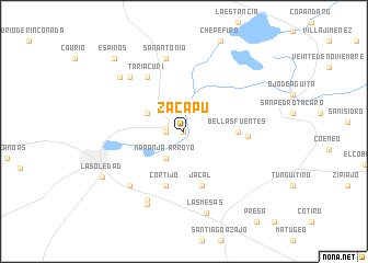 map of Zacapú