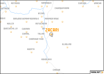 map of Zacari