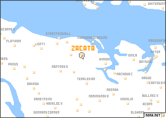 map of Zacata
