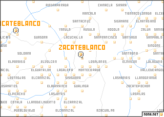 map of Zacate Blanco