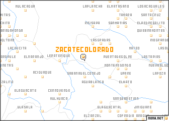 map of Zacate Colorado