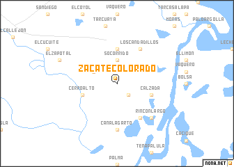 map of Zacate Colorado