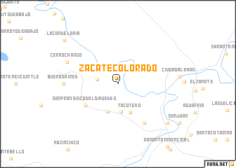 map of Zacate Colorado