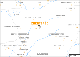 map of Zacatepec