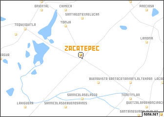 map of Zacatepec