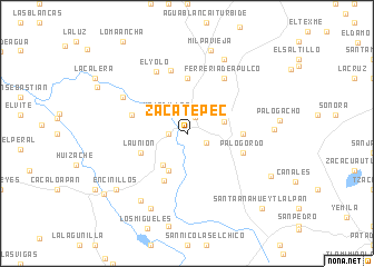 map of Zacatepec