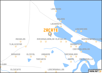 map of Zacate