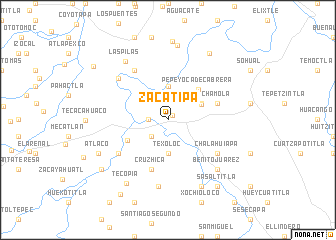 map of Zacatipa