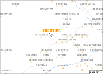 map of Zacatipa