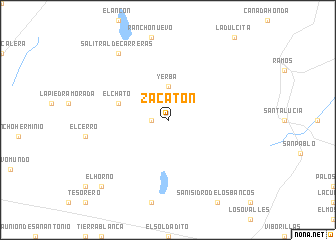 map of Zacatón