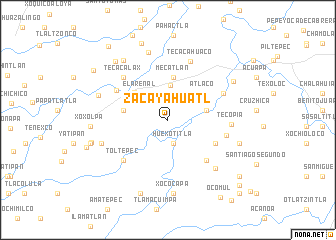 map of Zacayahuatl