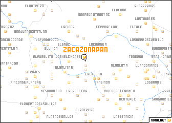 map of Zacazonapan