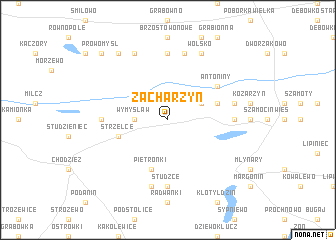 map of Zacharzyn