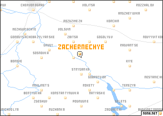 map of Zachernechʼye