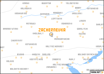 map of Zachernëvka