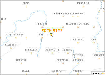 map of Zachistʼye