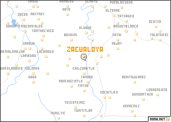 map of Zacualoya