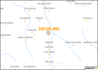 map of Zacualpan