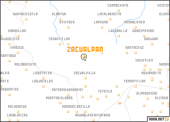 map of Zacualpan