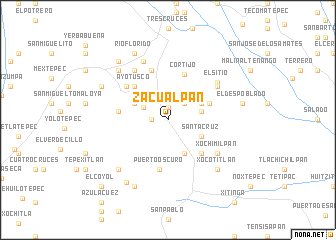 map of Zacualpan