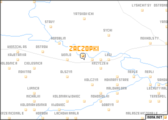map of Zaczopki