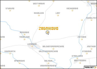 map of Zadnikovo