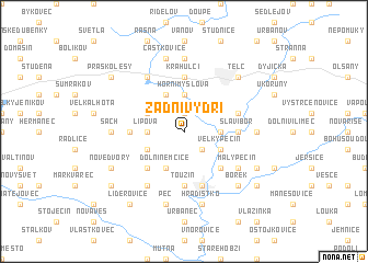 map of Zadní Vydří