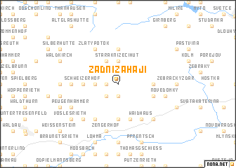 map of Zadní Zahájí