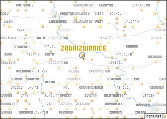 map of Zadní Ždírnice