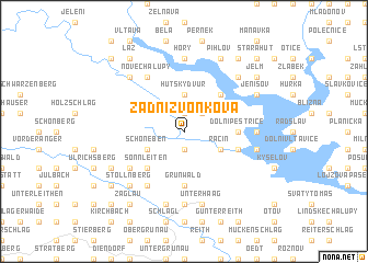 map of Zadní Zvonková