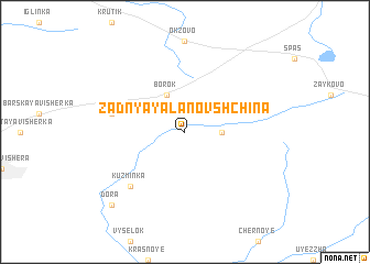 map of Zadnyaya Lanovshchina