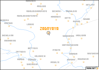 map of Zadnyaya