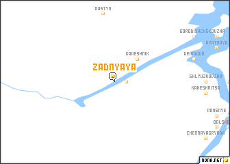 map of Zadnyaya