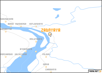 map of Zadnyaya