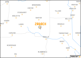 map of Zadock