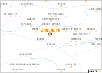 map of Zadomlya