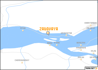 map of Zadovaya