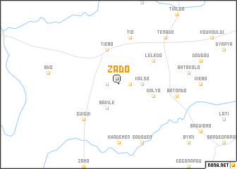 map of Zado