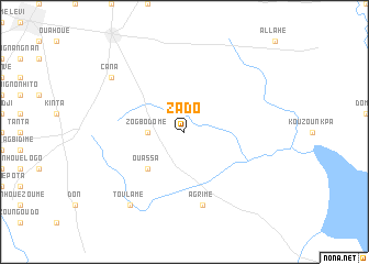 map of Zado