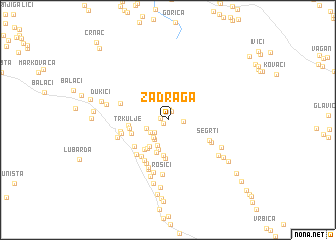 map of Zadraga