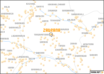 map of Zadrāna