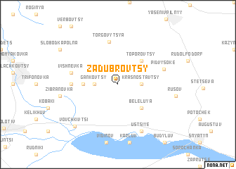 map of Zadubrovtsy