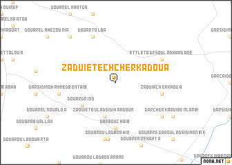 map of Zaduiet ech Cherkadoua